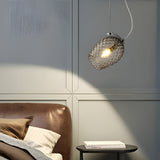 Modern Flower Bud Glass Cup Pendant Light Nordic Minimalist Hanging Lamp for Dining Room