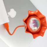Modern Flower Bud Sunset Rainbow LED Projection Table Lamp USB Powered Mood Lighting