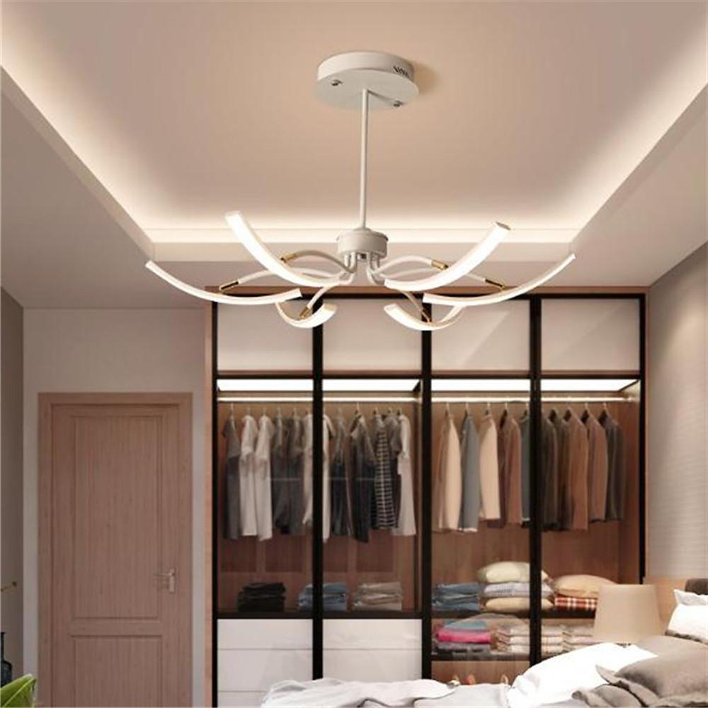 Modern Flower LED Chandelier Dimmable Nordic Pendant Light for Living Room Dining Bedroom