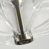 Modern Flower Shape Acrylic Pendant Light Creative Luxury Hanging Chandelier for Living Room