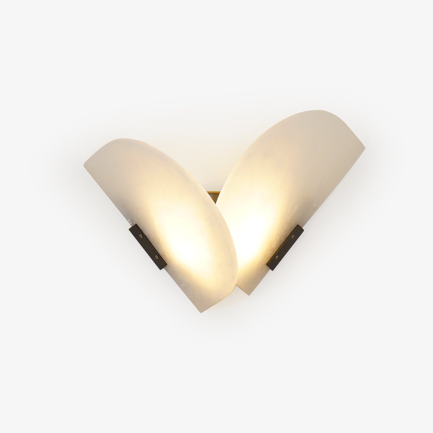 Modern Fly Gaby Alabaster Wall Sconce Set of 2 Elegant LED Indoor Lighting Fixtures