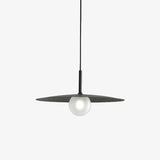 Modern Flying Saucer Glass Pendant Light LED Ceiling Hanging Fixture for Dining Room
