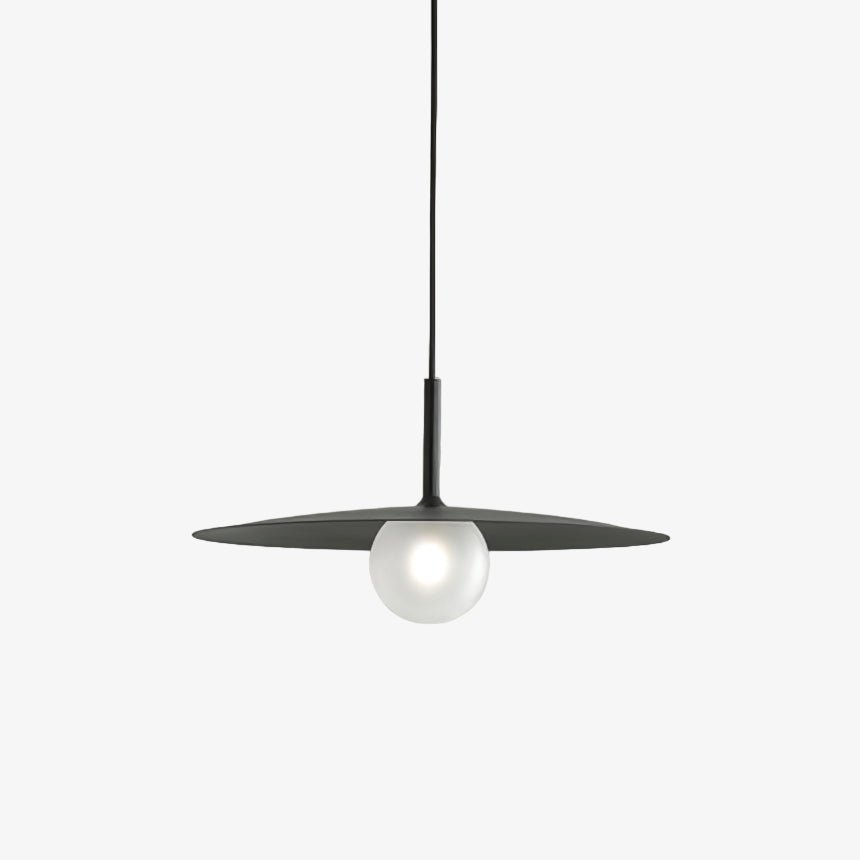 Modern Flying Saucer Glass Pendant Light LED Ceiling Hanging Fixture for Dining Room