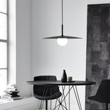 Modern Flying Saucer Glass Pendant Light LED Ceiling Hanging Fixture for Dining Room