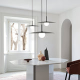 Modern Flying Saucer Glass Pendant Light LED Ceiling Hanging Fixture for Dining Room