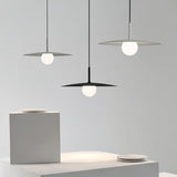 Modern Flying Saucer Glass Pendant Light LED Ceiling Hanging Fixture for Dining Room