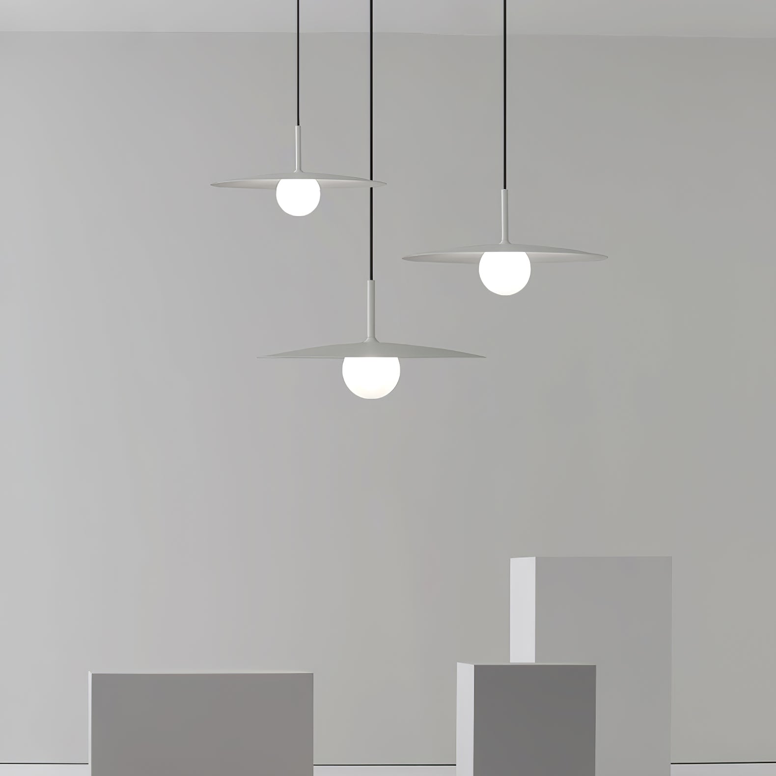 Modern Flying Saucer Glass Pendant Light LED Ceiling Hanging Fixture for Dining Room