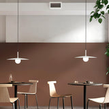Modern Flying Saucer Glass Pendant Light LED Ceiling Hanging Fixture for Dining Room