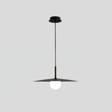 Modern Flying Saucer Glass Pendant Light LED Ceiling Hanging Fixture for Dining Room