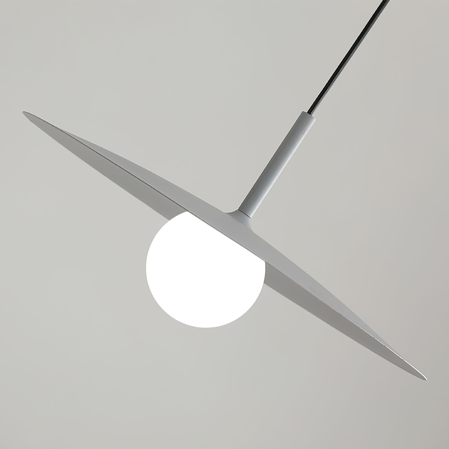 Modern Flying Saucer Glass Pendant Light LED Ceiling Hanging Fixture for Dining Room
