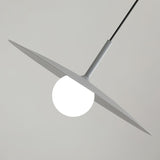 Modern Flying Saucer Glass Pendant Light LED Ceiling Hanging Fixture for Dining Room