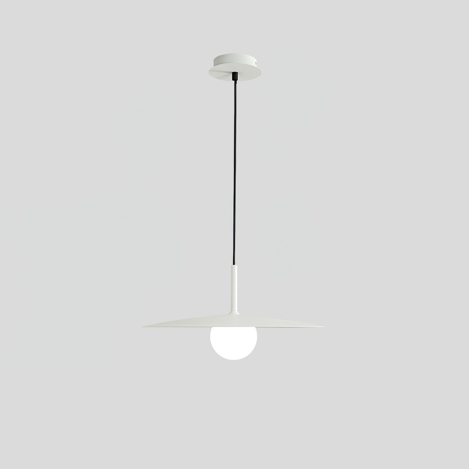 Modern Flying Saucer Glass Pendant Light LED Ceiling Hanging Fixture for Dining Room