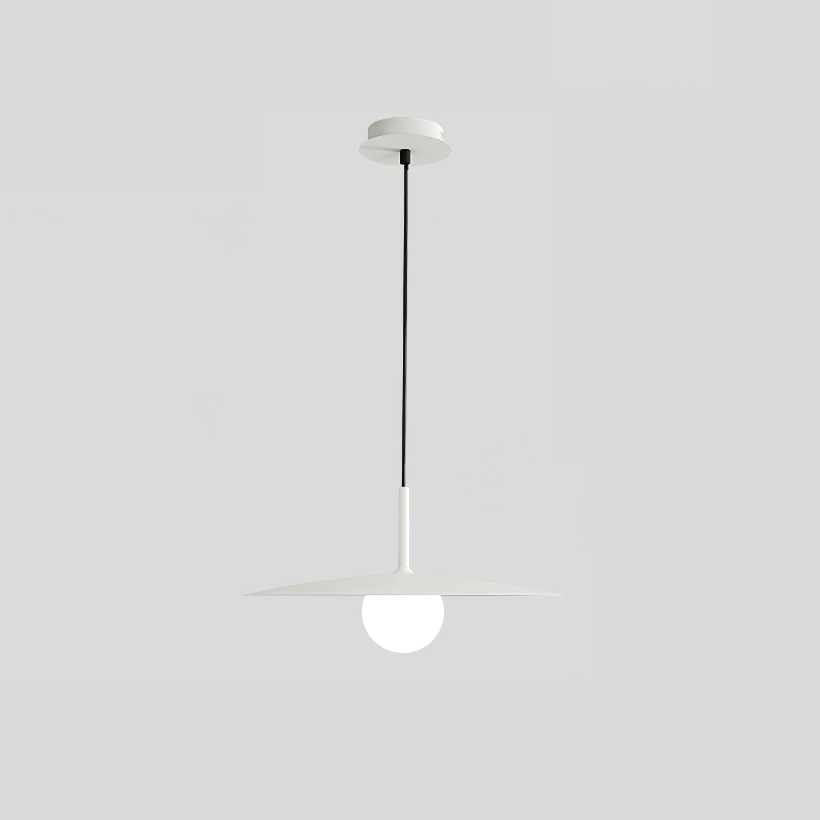 Modern Flying Saucer Glass Pendant Light LED Ceiling Hanging Fixture for Dining Room