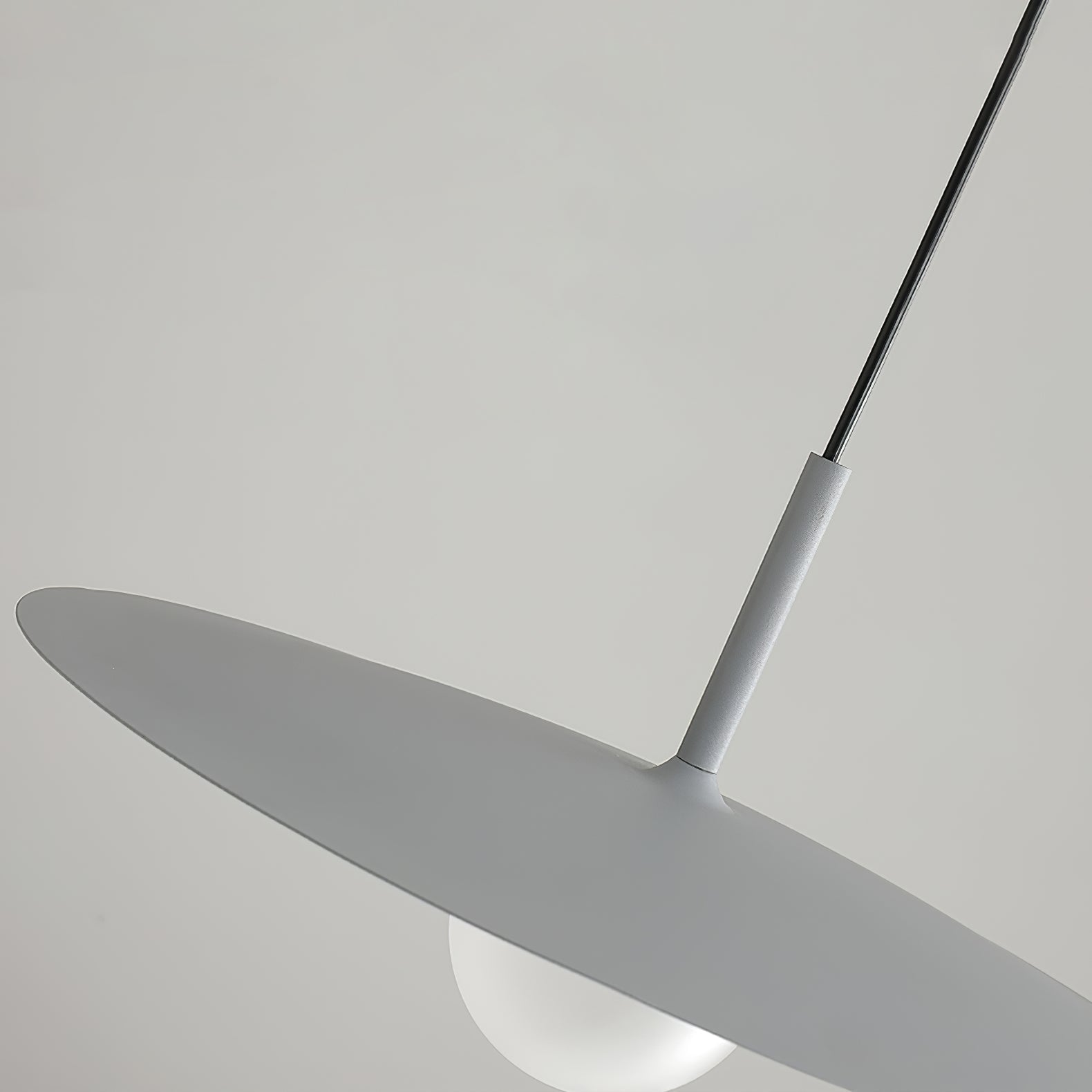 Modern Flying Saucer Glass Pendant Light LED Ceiling Hanging Fixture for Dining Room