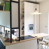 Modern Flying Saucer Pendant Light with PMMA Diffuser and Chrome Reflector
