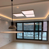 Modern Flying Saucer Pendant Light with PMMA Diffuser and Chrome Reflector