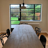 Modern Flying Saucer Pendant Light with PMMA Diffuser and Chrome Reflector