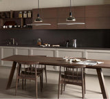 Modern Flying Saucer Pendant Light with PMMA Diffuser and Chrome Reflector