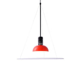 Modern Flying Saucer Pendant Light with PMMA Diffuser and Chrome Reflector