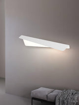 Modern Folding Line LED Wall Sconce Minimalist Linear White Aluminum Light