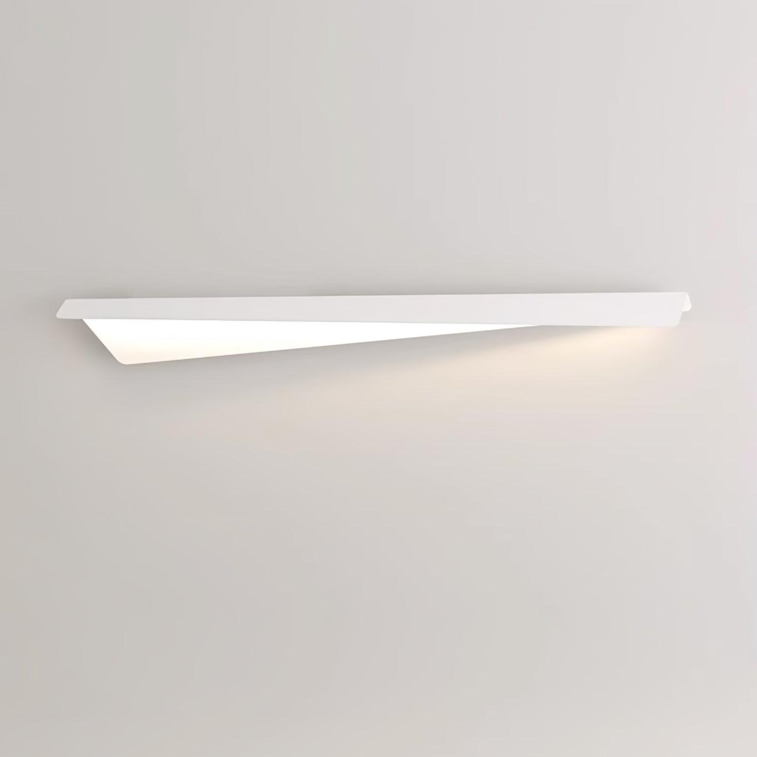 Modern Folding Line LED Wall Sconce Minimalist Linear White Aluminum Light