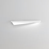 Modern Folding Line LED Wall Sconce Minimalist Linear White Aluminum Light