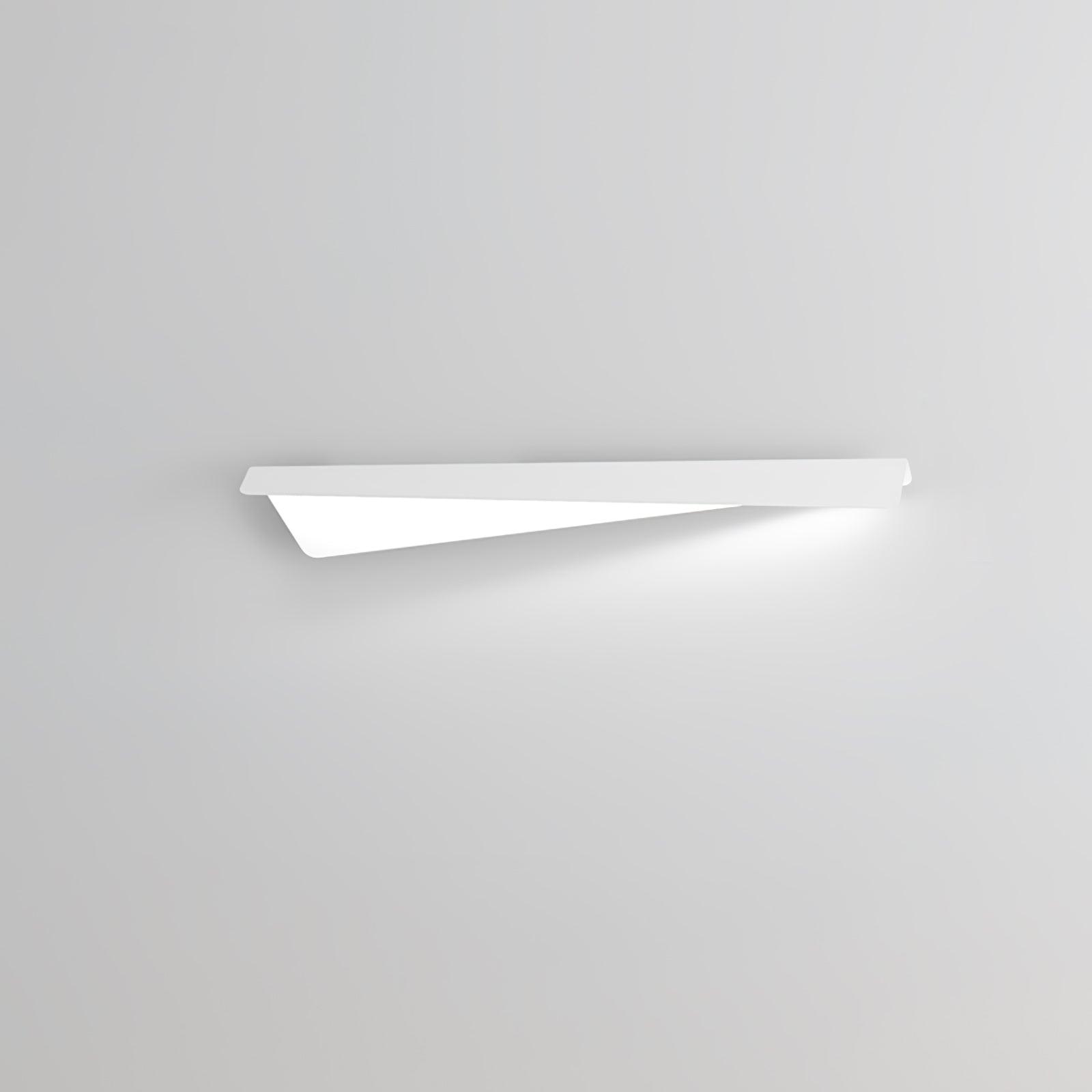 Modern Folding Line LED Wall Sconce Minimalist Linear White Aluminum Light