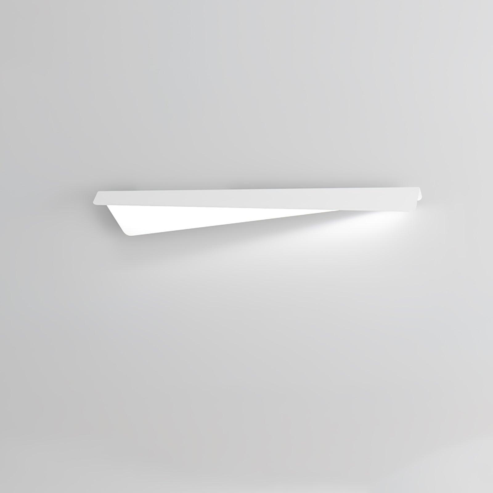 Modern Folding Line LED Wall Sconce Minimalist Linear White Aluminum Light