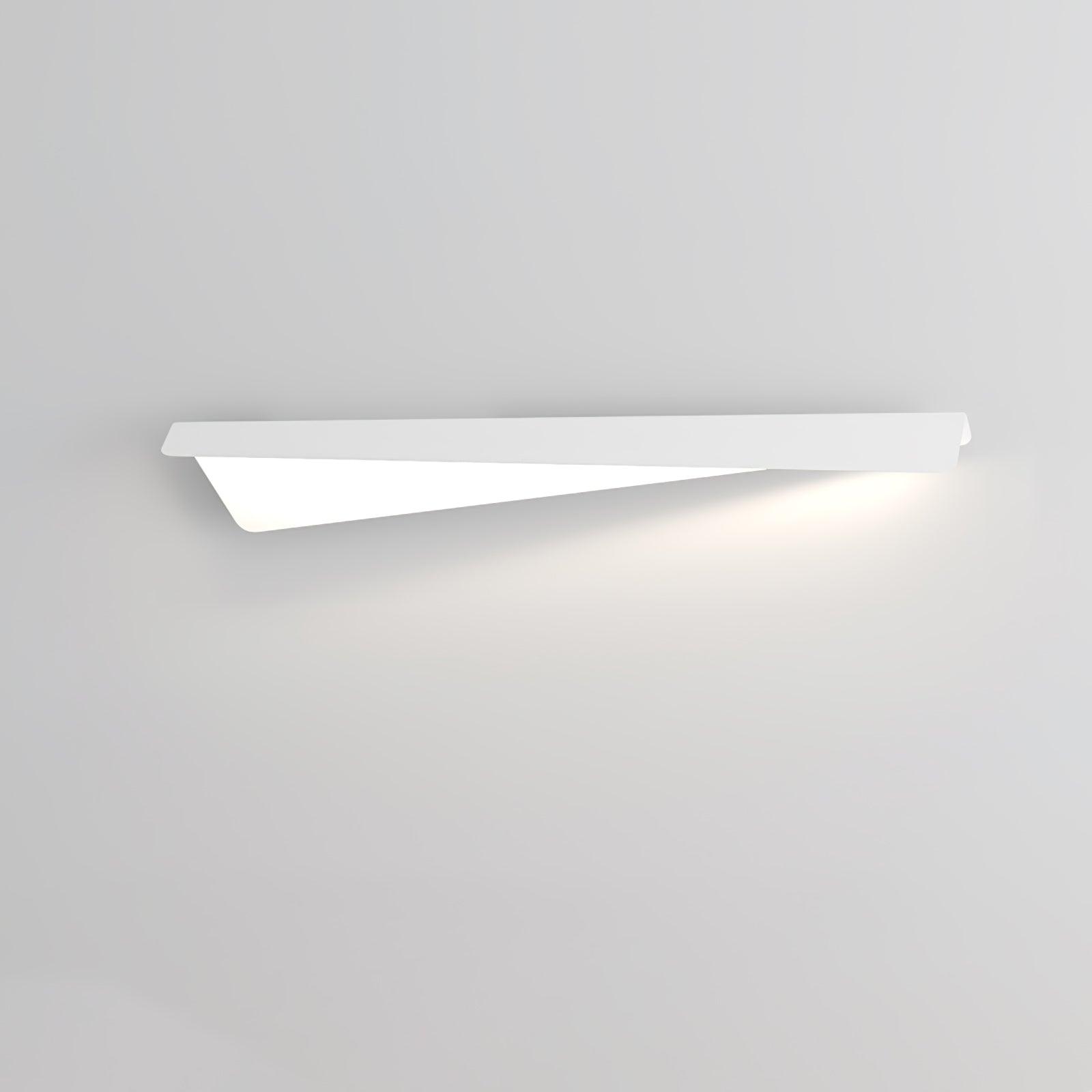 Modern Folding Line LED Wall Sconce Minimalist Linear White Aluminum Light