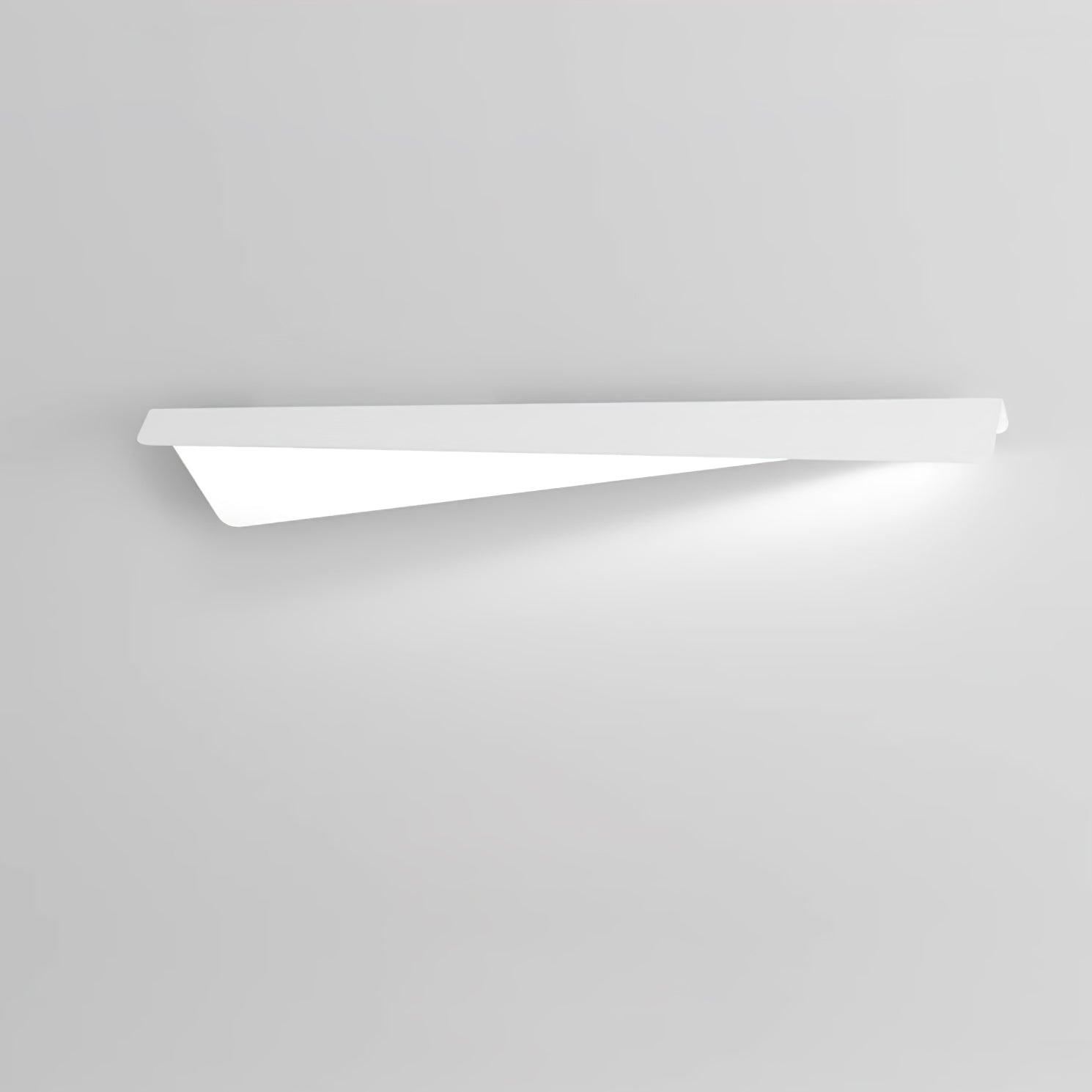 Modern Folding Line LED Wall Sconce Minimalist Linear White Aluminum Light
