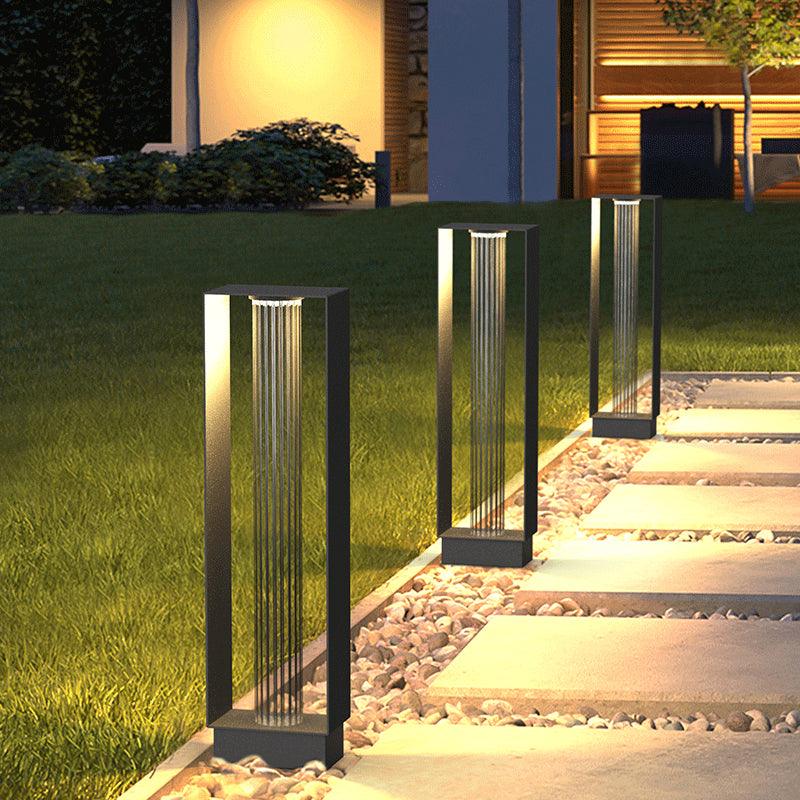 modern-frame-outdoor-post-lamp-waterproof-landscape-lighting-for-pathways-and-gardens