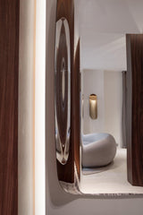 Modern Fringed Metal Wall Sconce Pair Gold and Chrome Indoor Lighting for Living Room