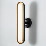 Modern Frosted Glass Capsule LED Wall Sconce and Ceiling Light Set of 2 in Metal Finish