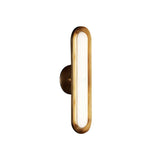 Modern Frosted Glass Capsule LED Wall Sconce and Ceiling Light Set of 2 in Metal Finish