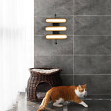 Modern Frosted Glass Capsule LED Wall Sconce and Ceiling Light Set of 2 in Metal Finish