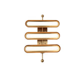 Modern Frosted Glass Capsule LED Wall Sconce and Ceiling Light Set of 2 in Metal Finish