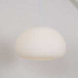 Modern Frosted Glass Drop Pendant Light Contemporary White Ceiling Hanging Fixture