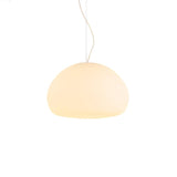 Modern Frosted Glass Drop Pendant Light Contemporary White Ceiling Hanging Fixture
