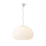 Modern Frosted Glass Drop Pendant Light Contemporary White Ceiling Hanging Fixture