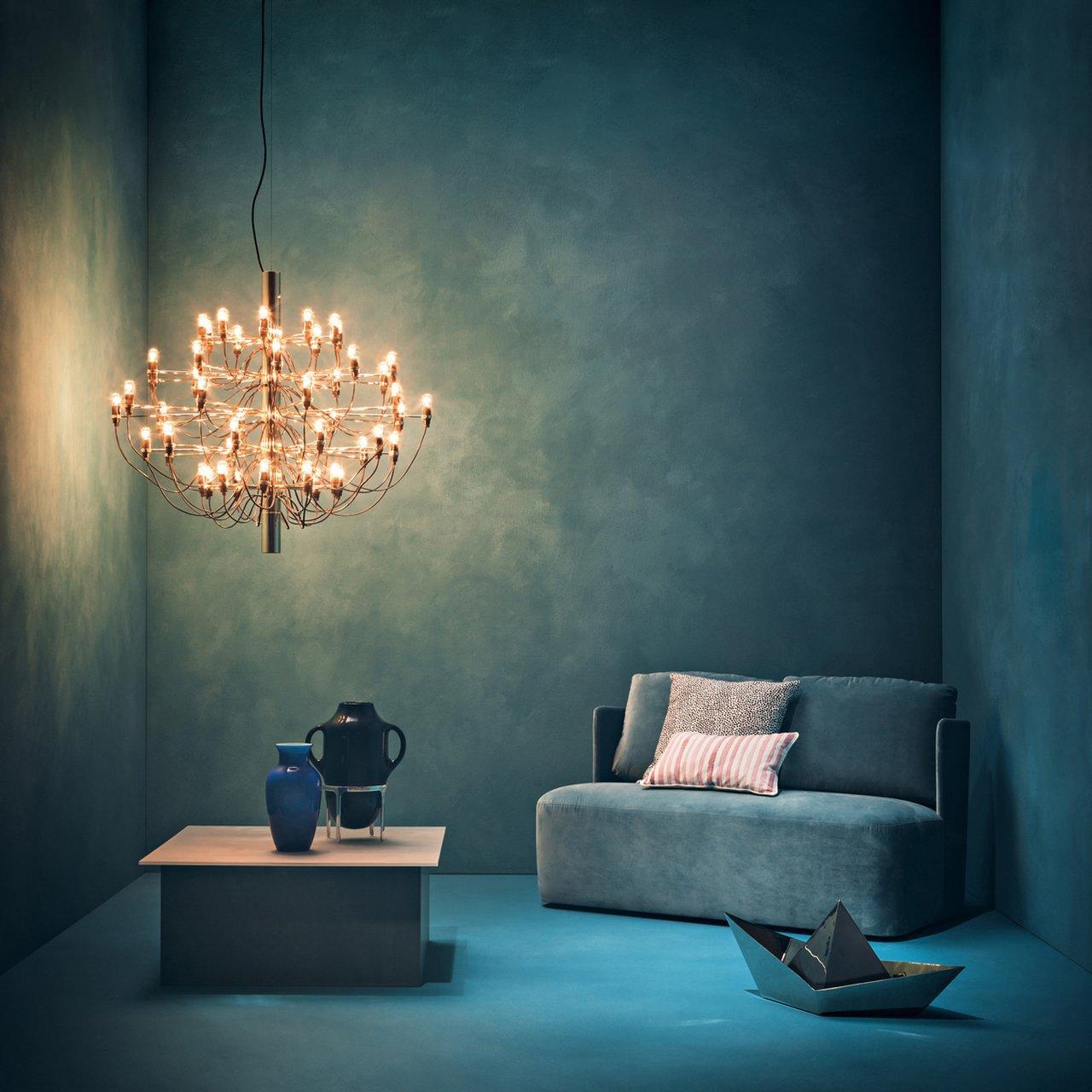 Modern Fruit Drop Chandelier Suspension Light Multi Bulb Mirror Polish Steel Ceiling Lamp for Living Room Dining