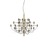 Modern Fruit Drop Chandelier Suspension Light Multi Bulb Mirror Polish Steel Ceiling Lamp for Living Room Dining