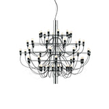 Modern Fruit Drop Chandelier Suspension Light Multi Bulb Mirror Polish Steel Ceiling Lamp for Living Room Dining