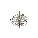 Modern Fruit Drop Chandelier Suspension Light Multi Bulb Mirror Polish Steel Ceiling Lamp for Living Room Dining