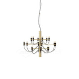 Modern Fruit Drop Chandelier Suspension Light Multi Bulb Mirror Polish Steel Ceiling Lamp for Living Room Dining
