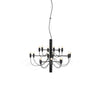 Modern Fruit Drop Chandelier Suspension Light Multi Bulb Mirror Polish Steel Ceiling Lamp for Living Room Dining