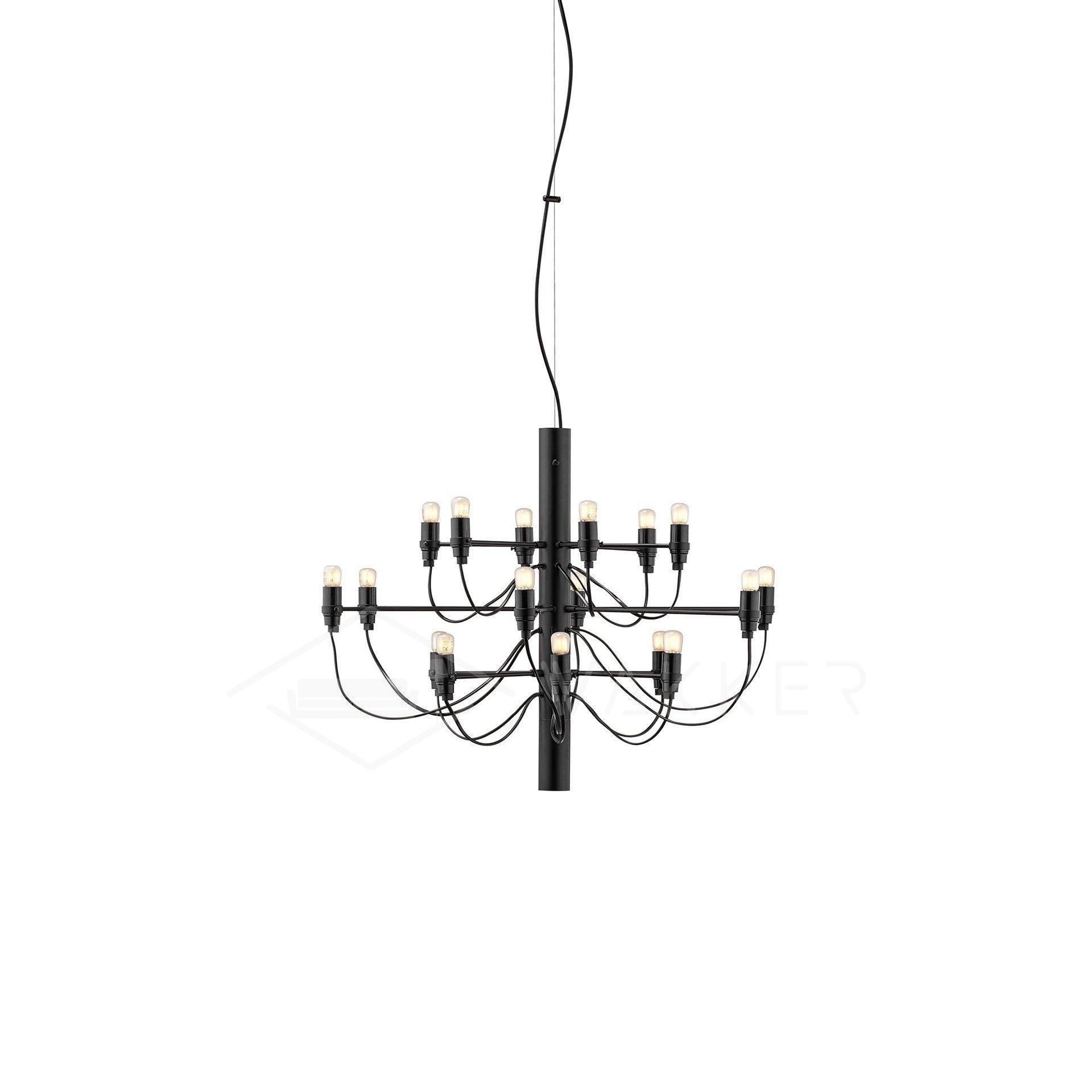 Modern Fruit Drop Chandelier Suspension Light Multi Bulb Mirror Polish Steel Ceiling Lamp for Living Room Dining