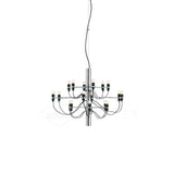 Modern Fruit Drop Chandelier Suspension Light Multi Bulb Mirror Polish Steel Ceiling Lamp for Living Room Dining