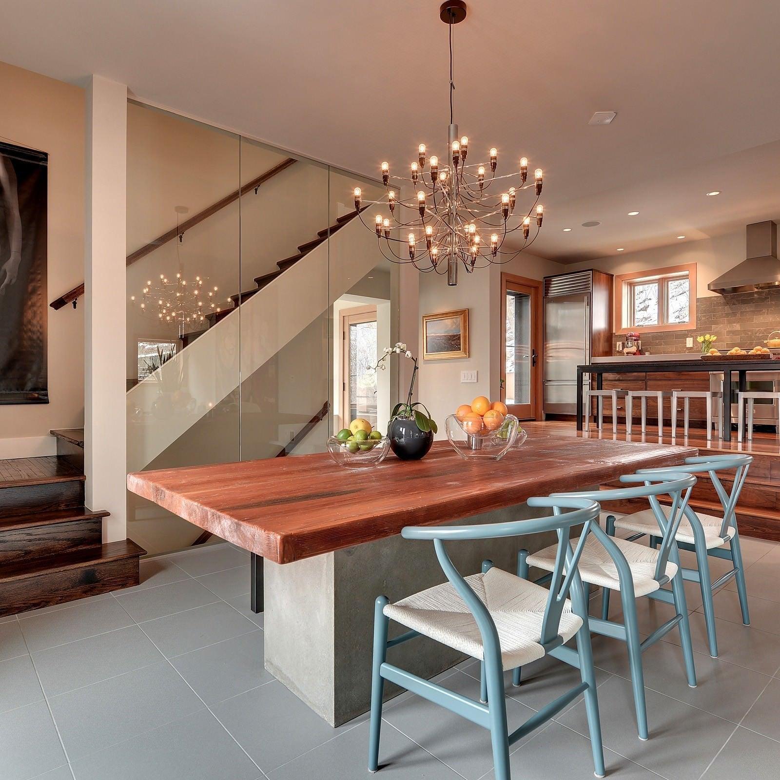 Modern Fruit Drop Chandelier Suspension Light Multi Bulb Mirror Polish Steel Ceiling Lamp for Living Room Dining