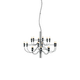 Modern Fruit Drop Chandelier Suspension Light Multi Bulb Mirror Polish Steel Ceiling Lamp for Living Room Dining