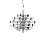 Modern Fruit Drop Chandelier Suspension Light Multi Bulb Mirror Polish Steel Ceiling Lamp for Living Room Dining